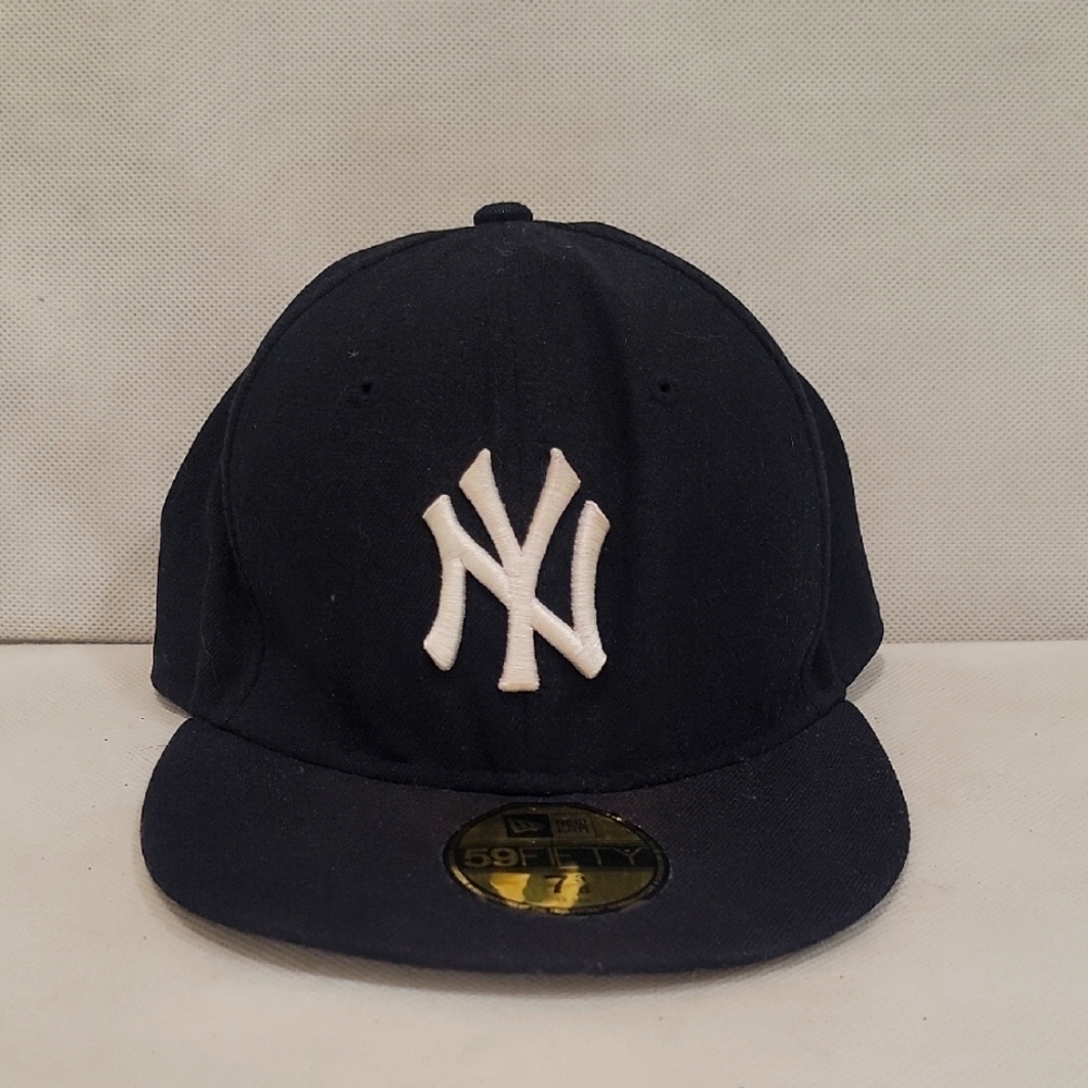 NEW - NEW ERA NEW YORK YANKEES AUTHENTIC BASEBALL GAME CAP HAT (sz 7-3/8)